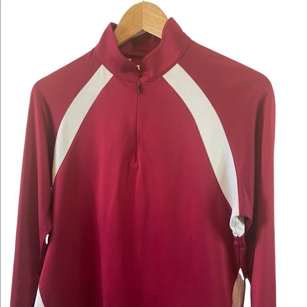 ADIDAS Climawarm Lightweight Long Sleeve Colour Blocked Half Zip Pullover L - Picture 2 of 8